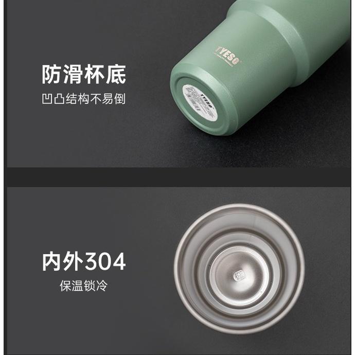 現貨發票 tyeso 雙層保溫 保冷 手提冰霸杯 不鏽鋼杯 隨行杯環保杯 咖啡杯 保溫杯 隨身杯 咖啡隨行杯 現貨發票-細節圖4
