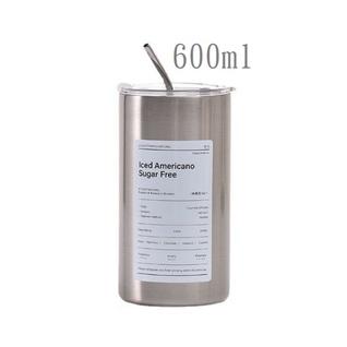 現貨 不鏽鋼保溫杯 手攜杯 冰霸杯 咖啡杯 杯子 隨手杯 冰美式咖啡杯 吸管水杯 保溫水杯 隨行杯 水杯 咖啡杯隨行杯-細節圖3