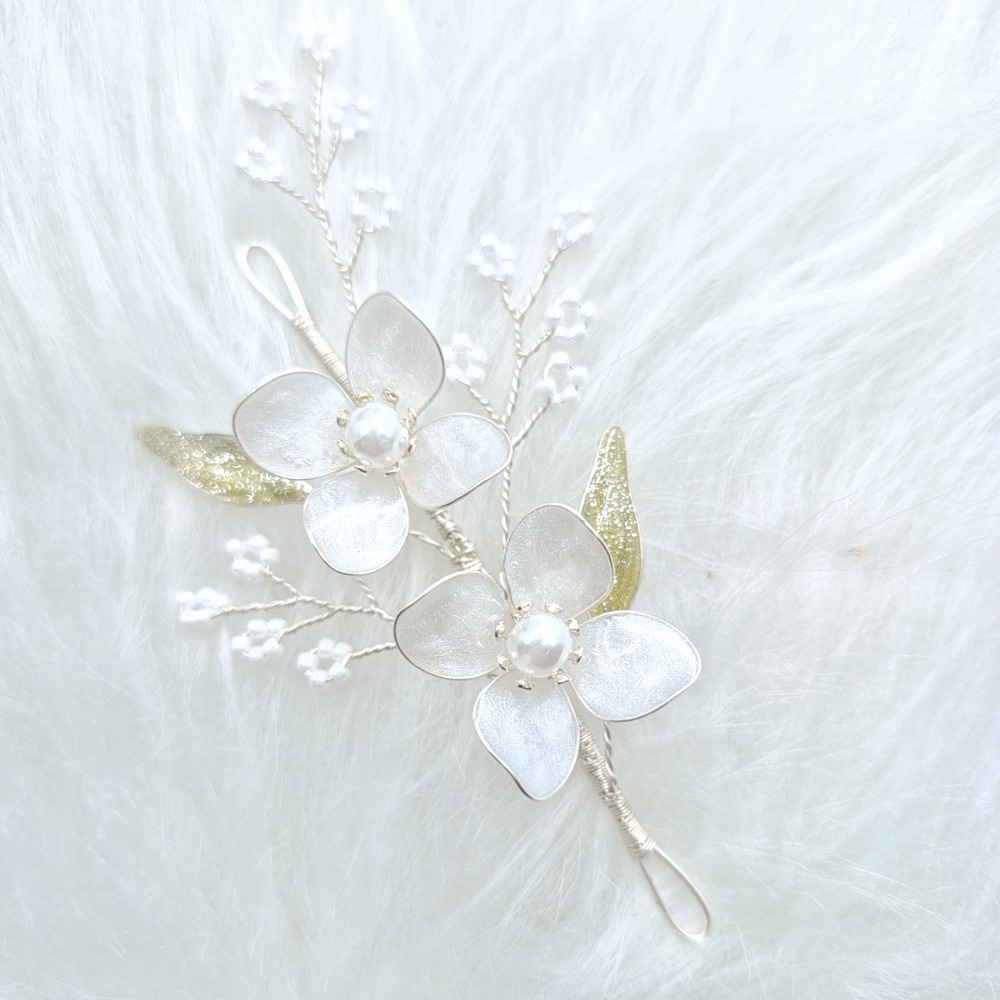 [手作系列002] 新娘髮飾頭飾 手作水晶花 新娘飾品-規格圖4