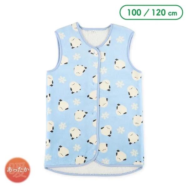 西松屋 冬季微搖粒絨長版保暖背心 長尾山雀 120(120-130cm)-細節圖7