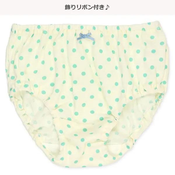 西松屋 女童純棉內褲五件組 蘋果・雲・條紋・小花・圓點 (100cm/110cm/120cm/130cm)-細節圖5