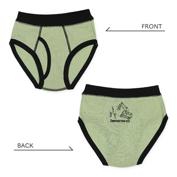 西松屋 男童 三角內褲 四件組 工事車輛  (100cm/110cm/120cm/130cm)-細節圖2