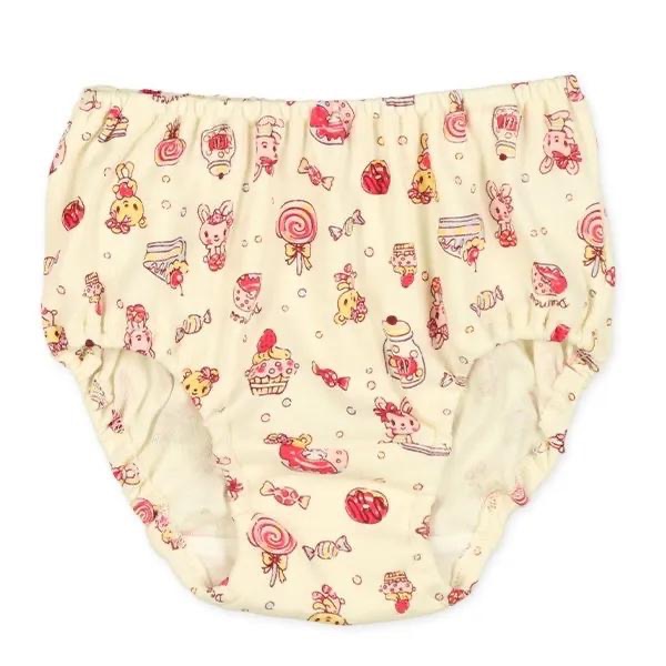 西松屋 全棉女童內褲 熊・月亮・甜點・蝴蝶結・城堡 五件組(100cm/110cm/120cm)-細節圖4
