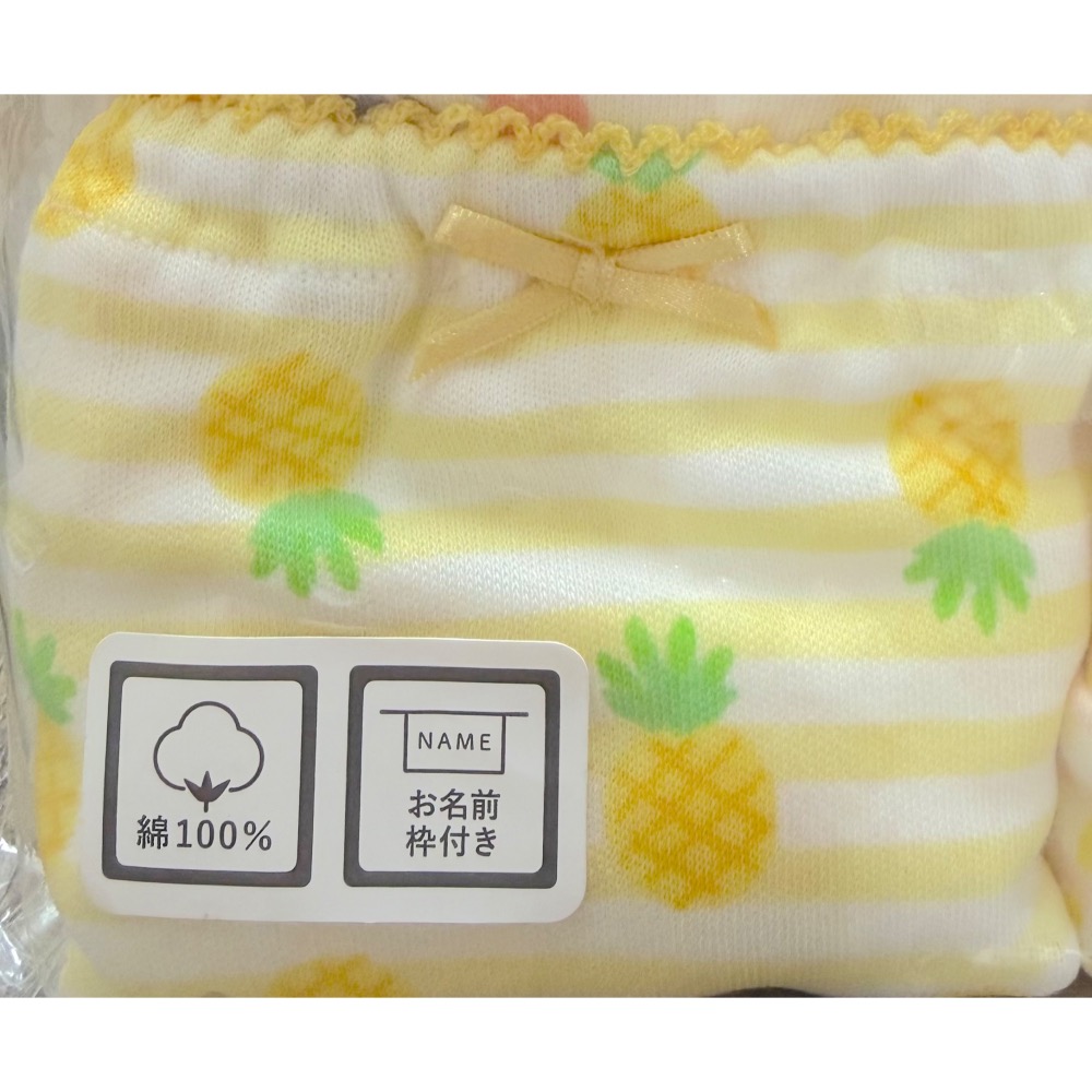 西松屋 全棉女童三角內褲 五件組 水果  (80cm/90cm/95cm)-細節圖2