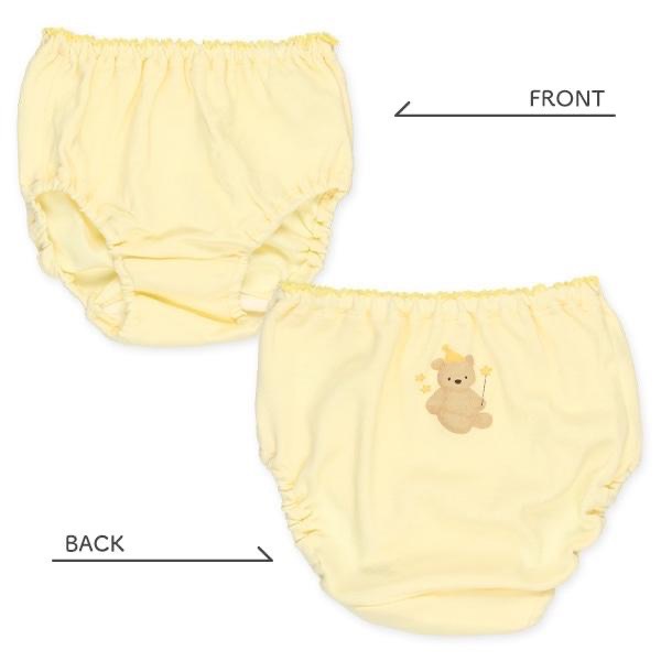 西松屋 全棉女童三角內褲 五件組 兔子・熊・貓熊  (90cm/95cm)-細節圖2