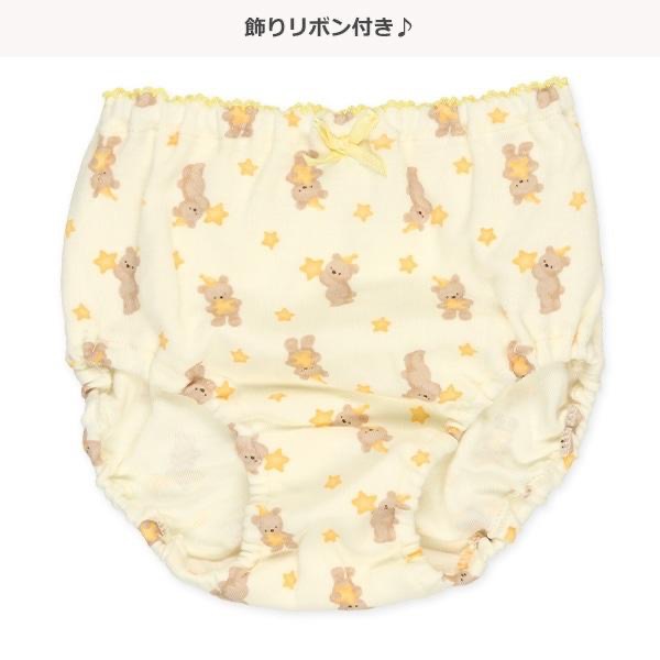 西松屋 全棉女童三角內褲 五件組 兔子・熊・貓熊  (90cm/95cm)-細節圖6