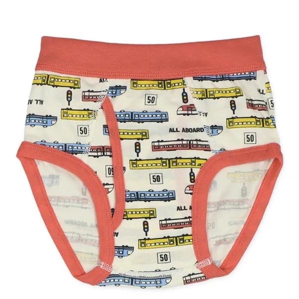 西松屋 男童 三角內褲 四件組 電車・星  (100cm/110cm/120cm)-細節圖4