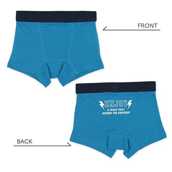 西松屋 男童 四角內褲 四件組 宇宙・星 (100cm/110cm/120cm/130cm)-細節圖2