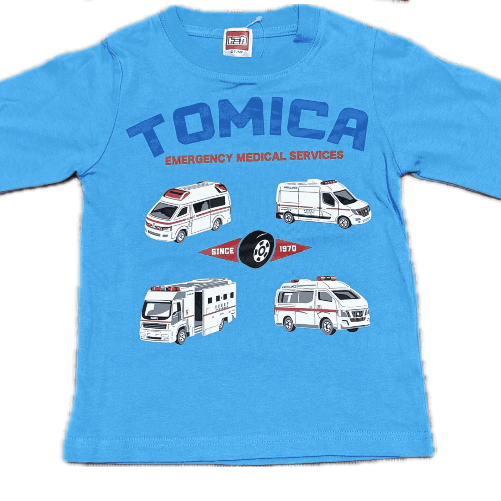 日本 Tomy 全棉長袖T恤 TOMICA (100cm/110cm/120cm)-規格圖6
