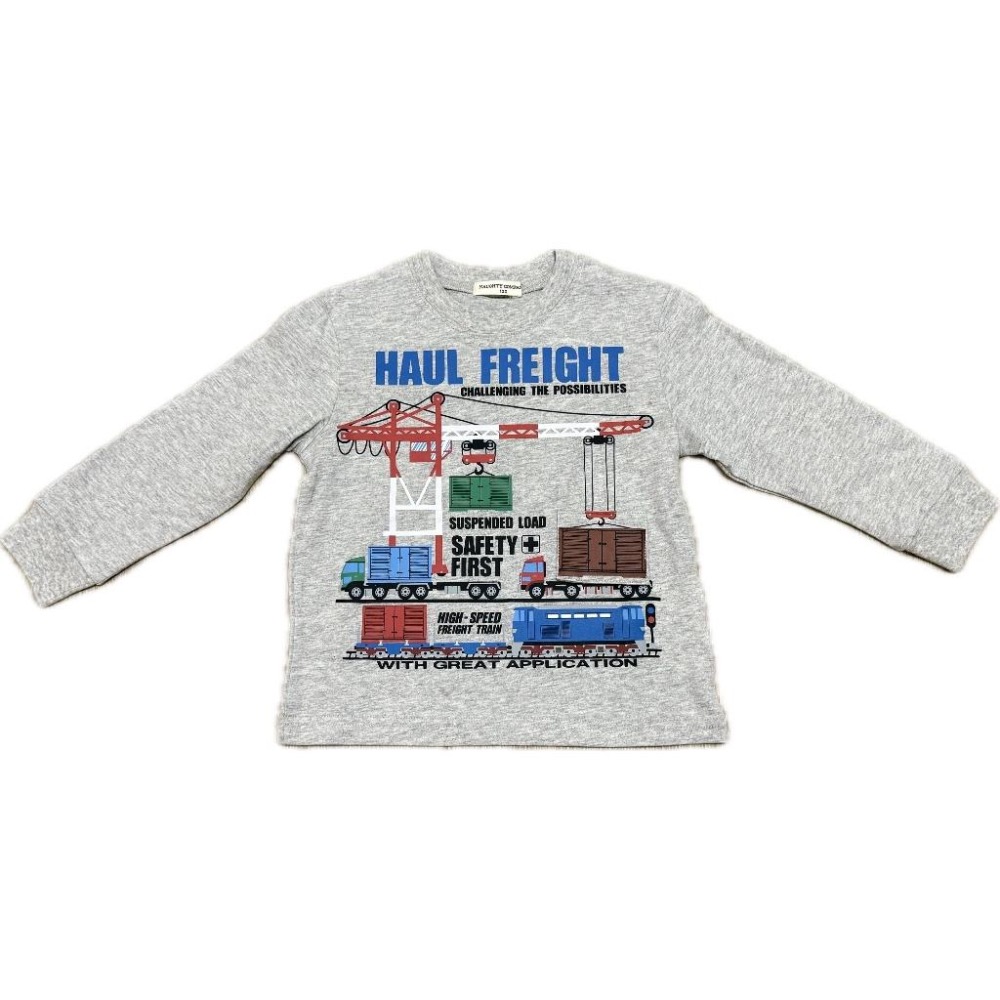 日本 Naughty Company 全棉貨櫃可翻長袖T恤 貨櫃車(100cm/110cm)-細節圖5