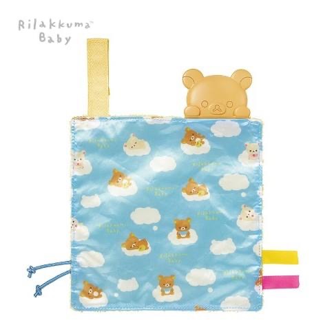 日本進口 Rilakkuma Baby 拉拉熊嬰兒手搖鈴/安撫巾/掛鈴-細節圖3