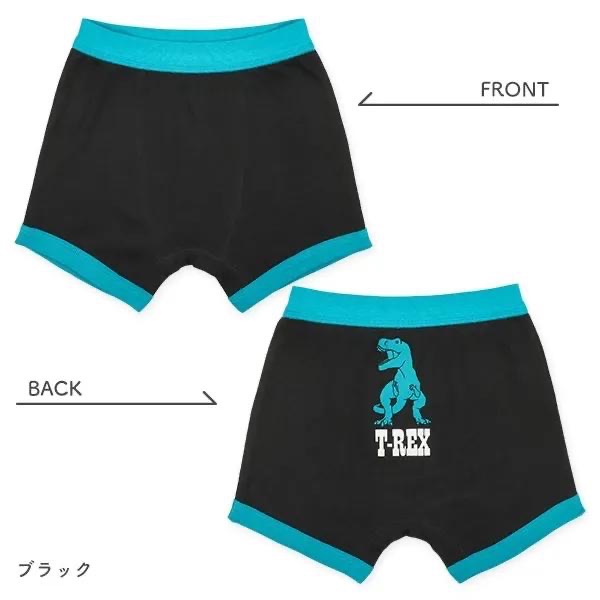 西松屋 男童 四角內褲 四件組 恐龍剪影 (110cm/120cm/130cm)-細節圖3