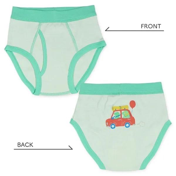 西松屋 男童三角褲四件組 恐龍兜風 (100cm/110cm/120cm)-細節圖3