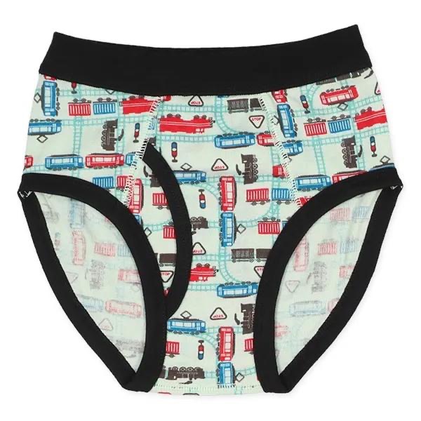 西松屋 男童三角褲四件組 電車 (100cm/110cm/120cm)-細節圖5