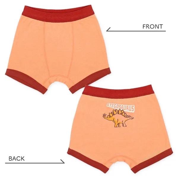 西松屋 男童 四角內褲 四件組 恐龍·霓虹燈 (110cm/120cm/130cm)-細節圖2