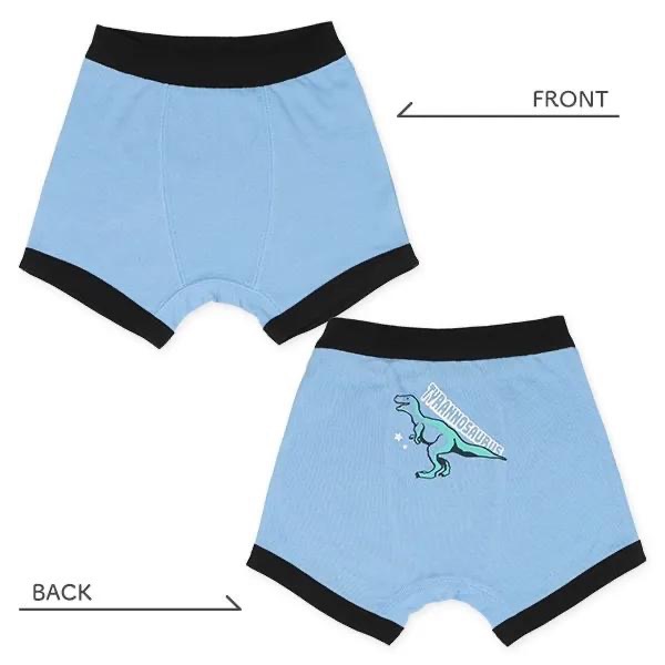 西松屋 男童 四角內褲 四件組 恐龍·霓虹燈 (110cm/120cm/130cm)-細節圖3