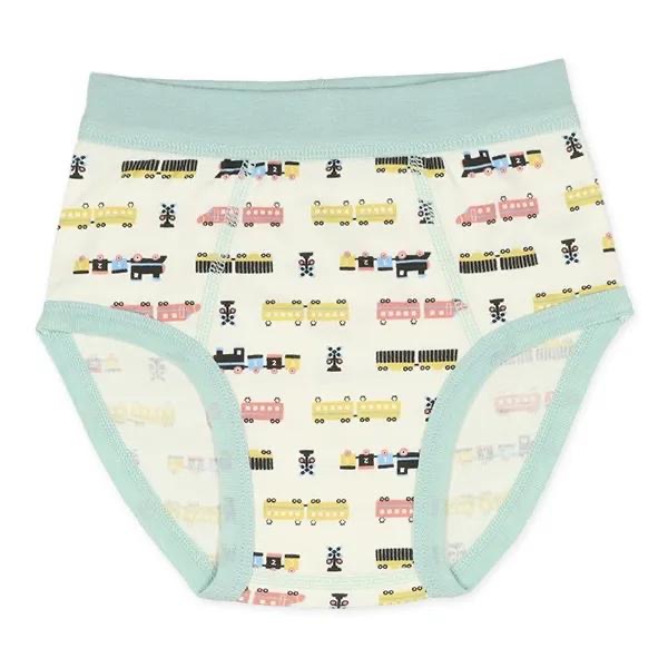 西松屋 男童三角褲五件組 電車・汽車・工作動物 (100cm/110cm/120cm)-細節圖2