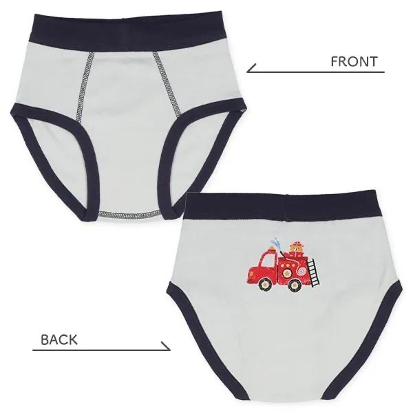 西松屋 男童三角褲五件組 電車・汽車・工作動物 (100cm/110cm/120cm)-細節圖4