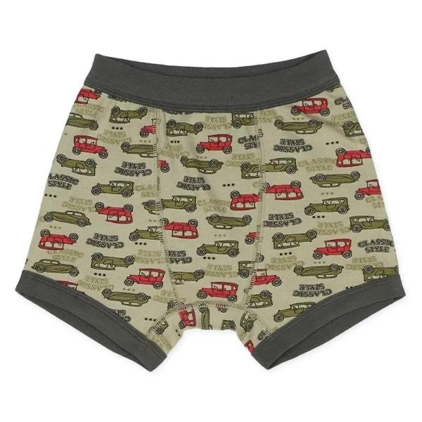 西松屋 男童 四角內褲 四件組 經典車 (110cm/120cm/130cm)-細節圖5