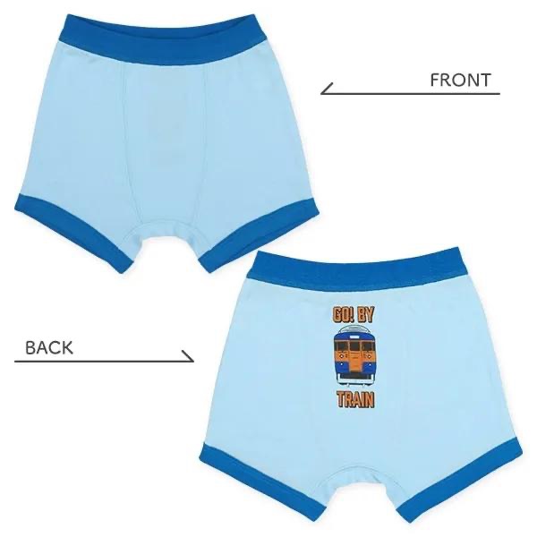 西松屋 男童四角褲四件組 電車 (100cm/110cm/120cm)-細節圖4