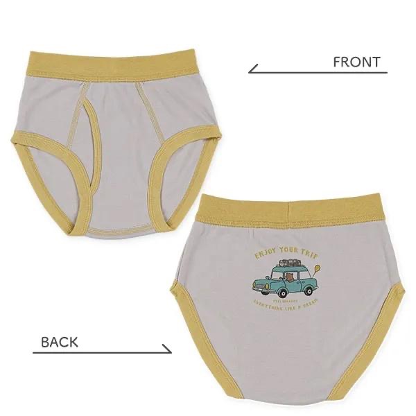 西松屋 男童三角內褲四件組 熊・戶外  (100cm/110cm/120cm/130cm)-細節圖8