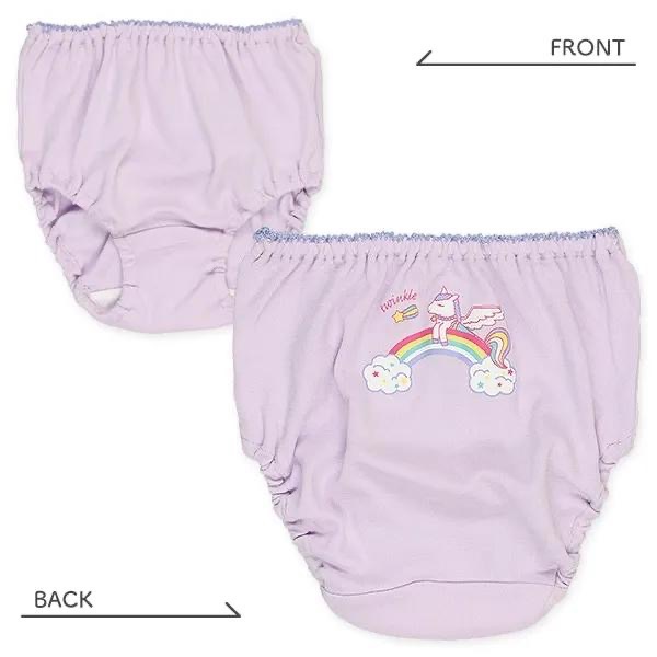 西松屋 女童全棉內褲四件組 彩虹·獨角獸 (100cm/110cm/120cm)-細節圖2