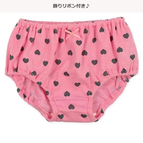 西松屋 女童內褲五件組 愛心 (80cm/90cm/95cm)-細節圖2