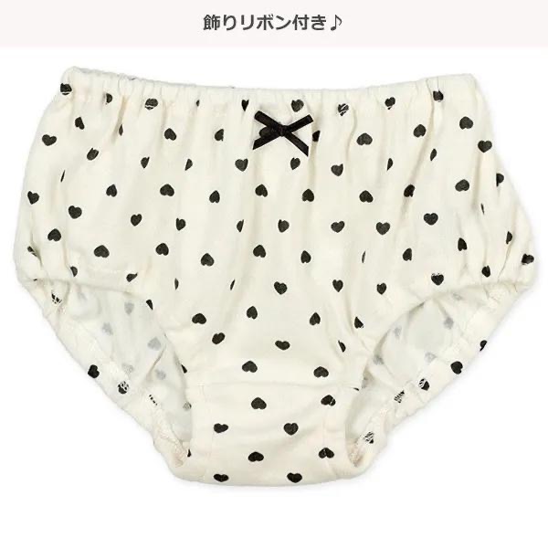 西松屋 女童內褲五件組 愛心 (80cm/90cm/95cm)-細節圖3