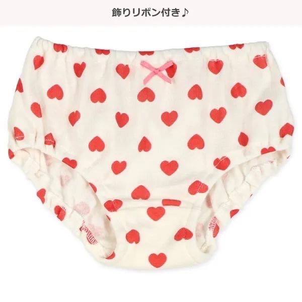 西松屋 女童內褲五件組 愛心 (80cm/90cm/95cm)-細節圖6