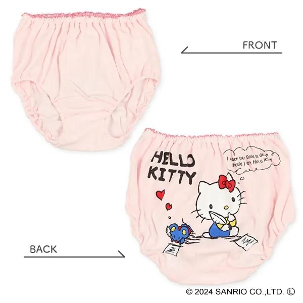 西松屋 女童 全棉三角內褲 Hello Kitty凱蒂貓三件組 (100cm/110cm//120cm)-細節圖3