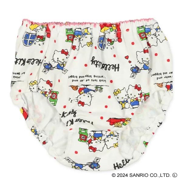 西松屋 女童 全棉三角內褲 Hello Kitty凱蒂貓三件組 (100cm/110cm//120cm)-細節圖4