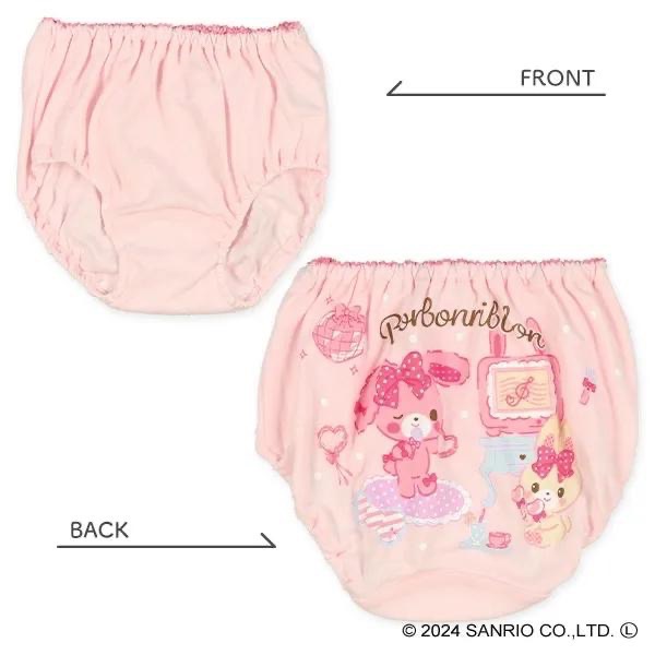 西松屋 女童 全棉三角內褲 Bonbonribbon 蹦蹦兔三件組 (100cm/110cm//120cm)-細節圖2