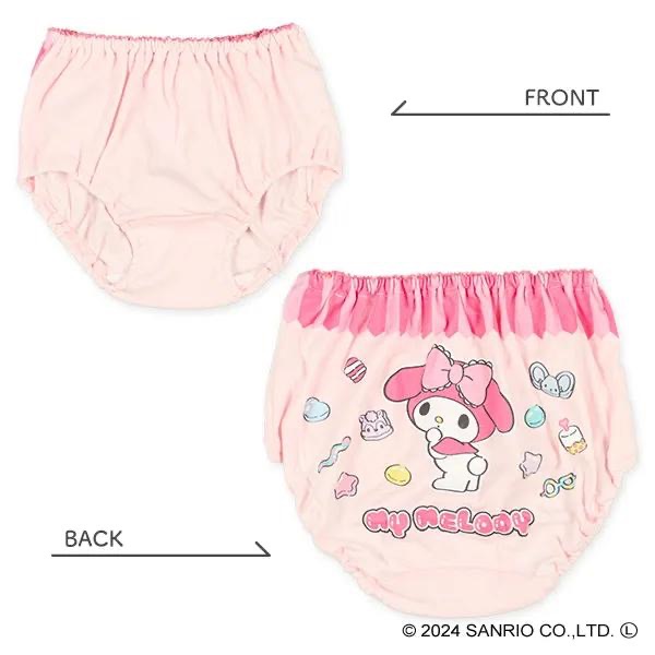 西松屋 女童 全棉三角內褲 My Melody美樂蒂三件組 (100cm/110cm//120cm)-細節圖3
