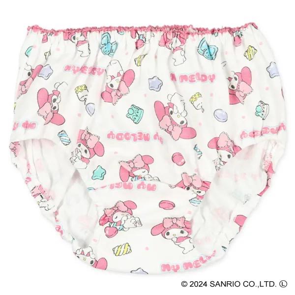西松屋 女童 全棉三角內褲 My Melody美樂蒂三件組 (100cm/110cm//120cm)-細節圖4