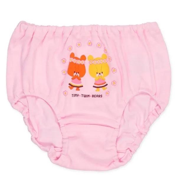 西松屋 女童內褲 小熊學校小熊雙胞胎LULU&LOLO 三件組 (100cm/110cm/120cm)-細節圖2