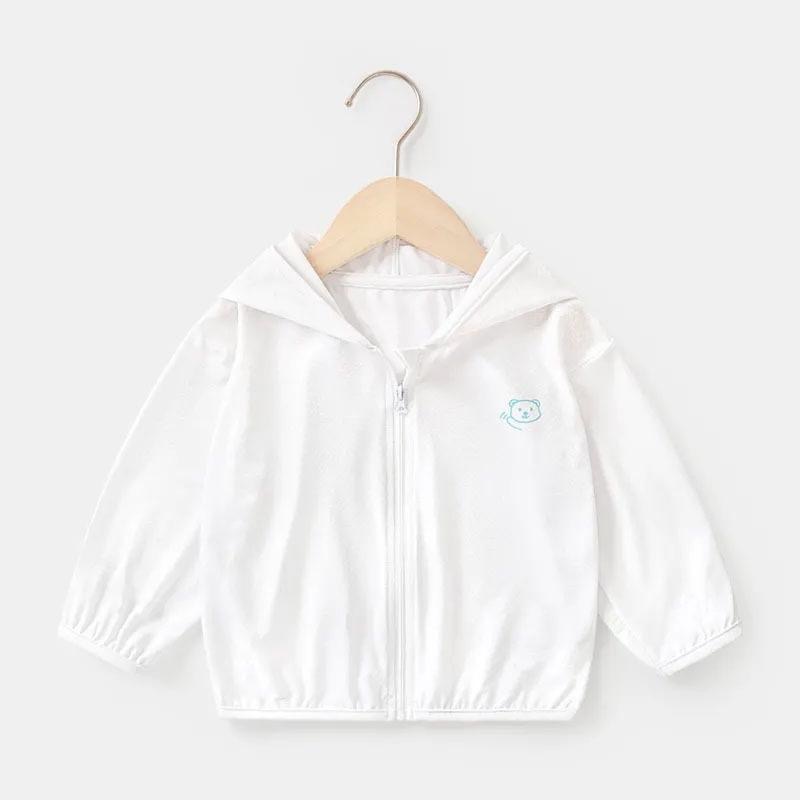 [現貨秒出]兒童防曬外套 防蚊外套 四色任選(白/黃/粉/藍) (90cm/100cm/110cm/120cm)-細節圖11