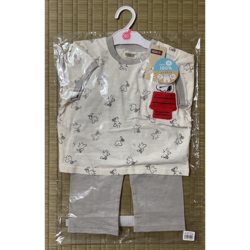 Peanuts 史努比Snoopy短袖卷腹套裝 全棉護肚裝 (80cm/90cm/95cm)  睡衣 空調服-細節圖5