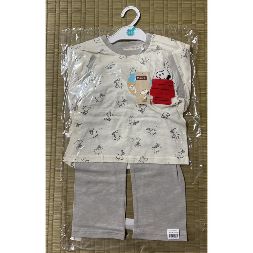 Peanuts 史努比Snoopy短袖卷腹套裝 全棉護肚裝 (80cm/90cm/95cm)  睡衣 空調服-細節圖6
