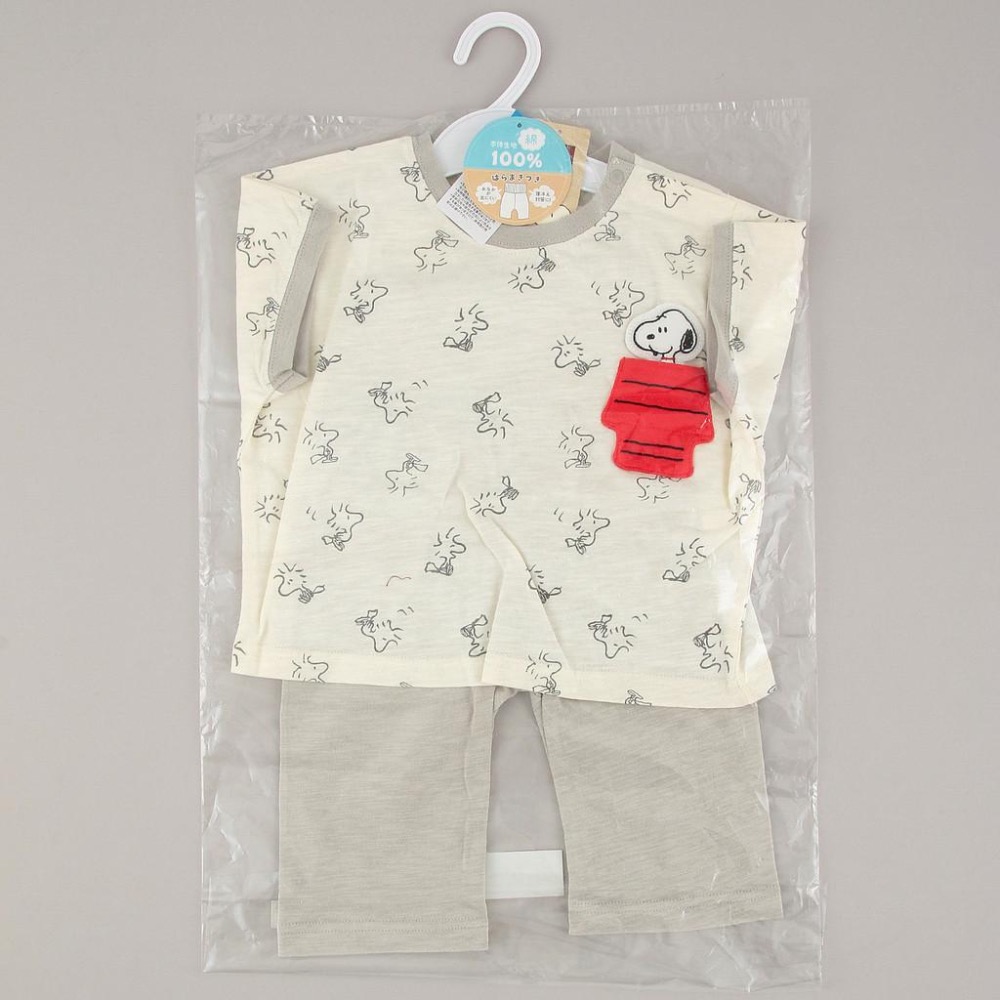 Peanuts 史努比Snoopy短袖卷腹套裝 全棉護肚裝 (80cm/90cm/95cm)  睡衣 空調服-細節圖7