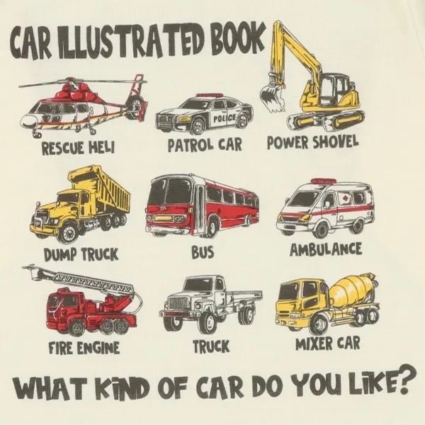 西松屋 ALL SEASON 長袖套裝 工作車 (100cm/110cm/120cm)-細節圖5