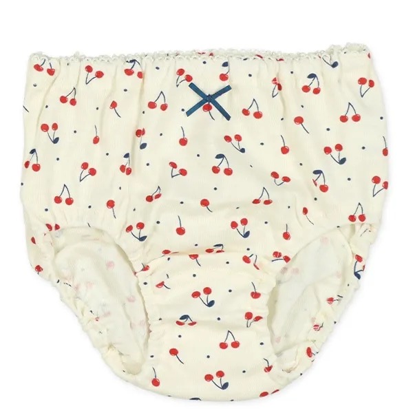 西松屋 女童純棉內褲四件組 貓・櫻桃・蝴蝶・花 (120cm/130cm/140cm)-細節圖3