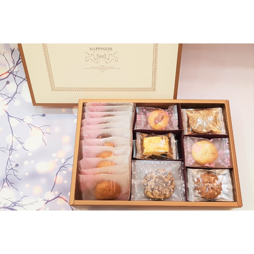 手工餅乾【艾咪手工坊】8口味大禮盒~ 結婚喜餅 彌月禮盒 過年禮盒 零食 甜點 下午茶 派對 送禮 餅乾-規格圖4