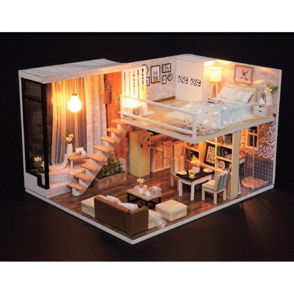 【艾咪手工坊】DIY小屋 成品  手工 禮物 靜待時光  生日禮物  情人節   聖誕節-細節圖2