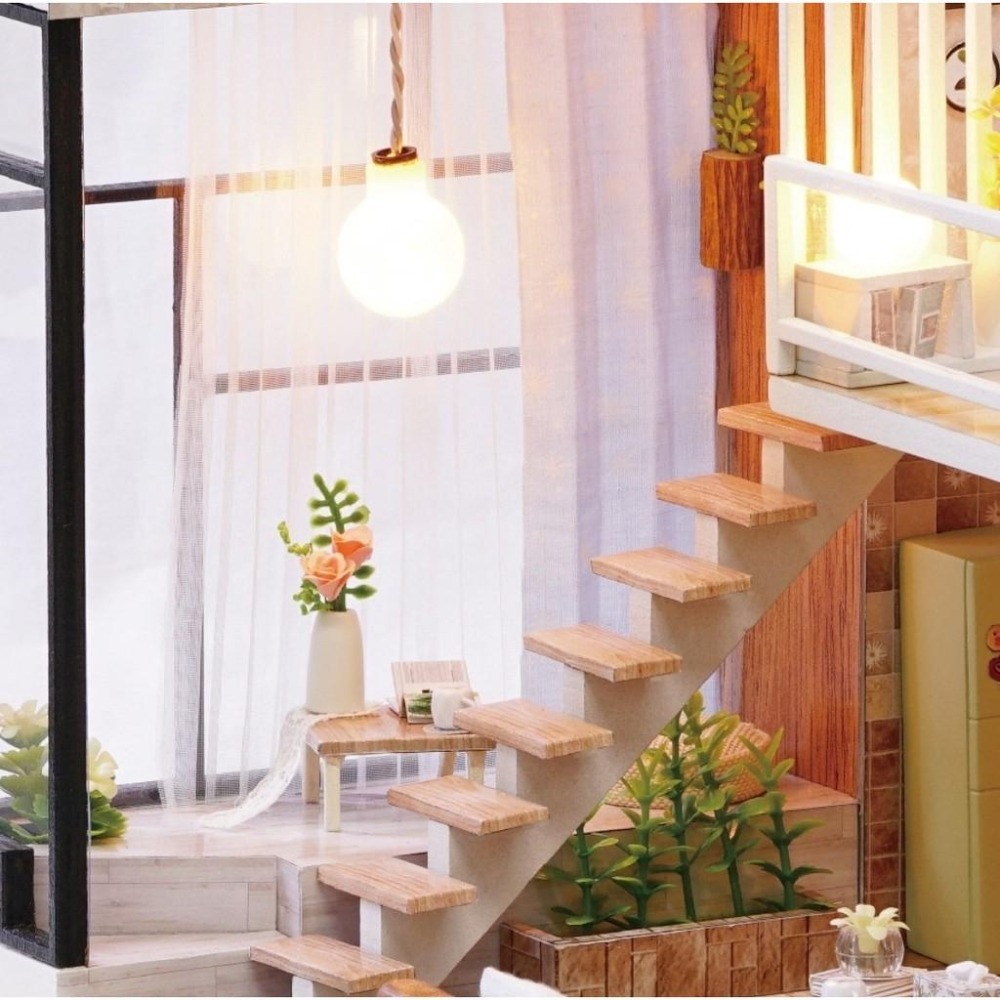 【艾咪手工坊】DIY小屋 成品  手工 禮物 靜待時光  生日禮物  情人節   聖誕節-細節圖3