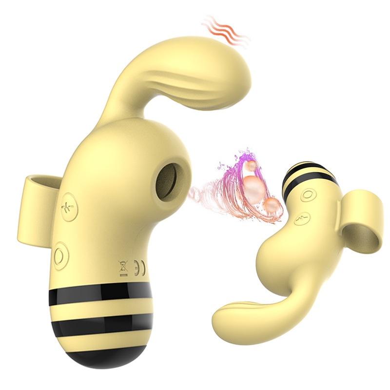高潮>>蜜蜂吮吸器手指小蜜蜂強震動吮吸跳蛋女性自慰器情趣用品貨-細節圖2