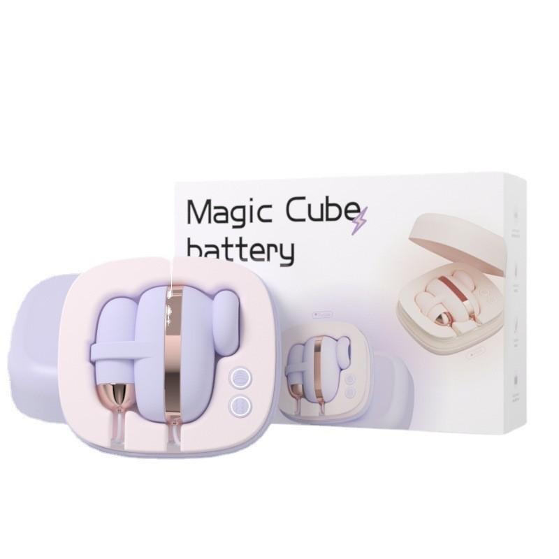 免運-Galaku小魔方 吮吸震動｜雙跳蛋 10頻變頻跳蛋組合 吮吸+震動 吸吮跳蛋 G點按摩棒 充電跳蛋-細節圖4