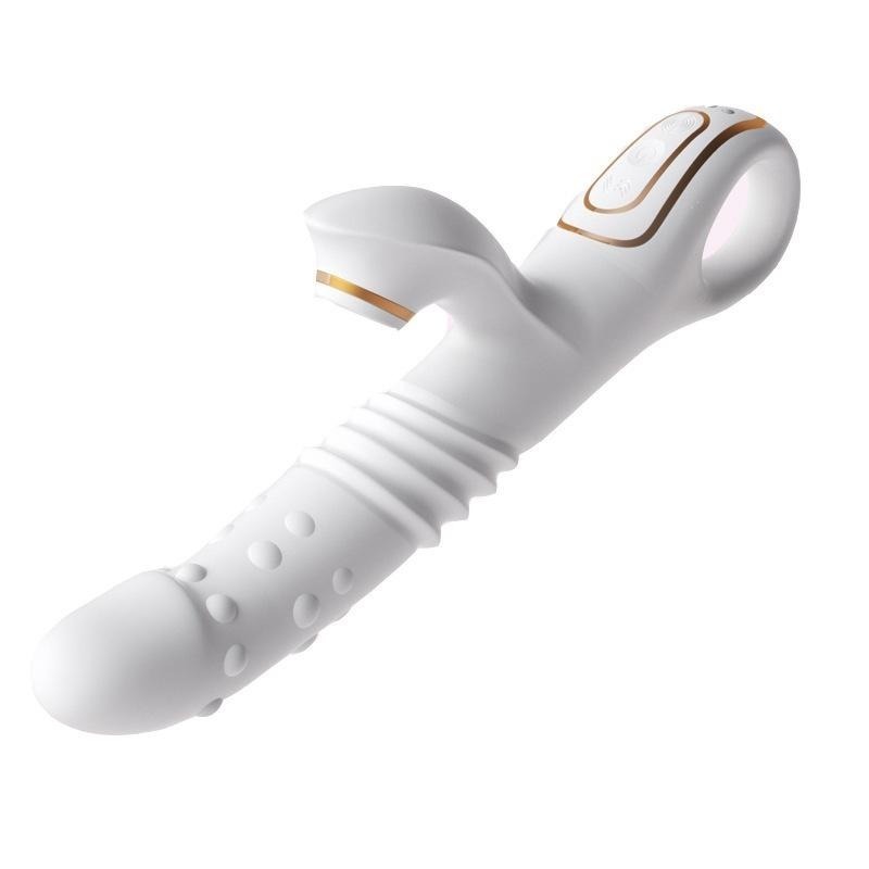 告白兔優奈全自動吸吮伸縮棒按摩器遠端遙控加溫轉珠搖擺震動棒女用按摩器-細節圖3
