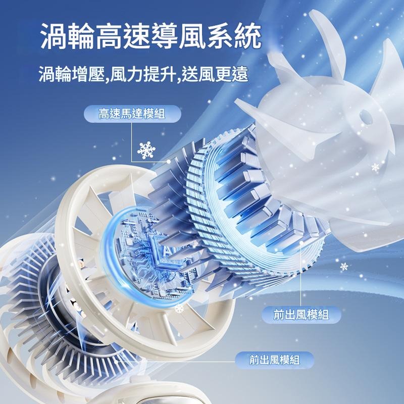 2025新款渦輪手持風扇usb戶外便攜折疊半導體冷凍高速迷你小風扇-細節圖2
