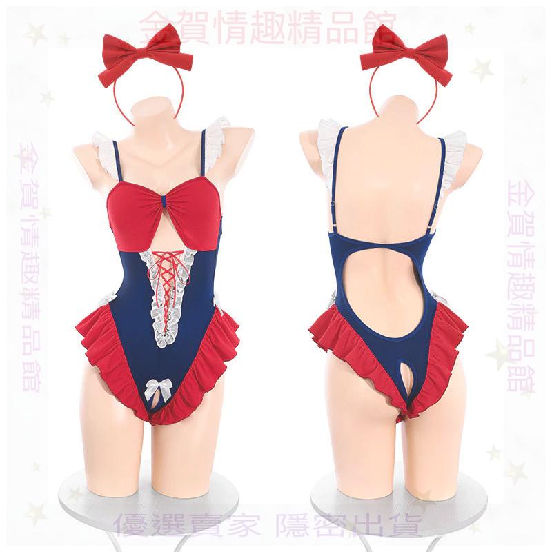 霏慕白雪姬の甜欲開襠露臀連體衣套裝免脫7031情趣內衣性感純欲-細節圖5