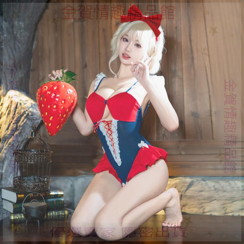 霏慕白雪姬の甜欲開襠露臀連體衣套裝免脫7031情趣內衣性感純欲-細節圖6